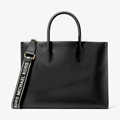 Michael Kors Handväska Bradshaw Hog Tidlos Svart