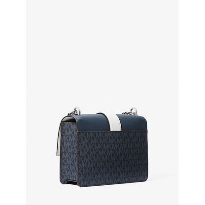 Michael Kors Axelväska Voyager Diskret Logotyp Blå