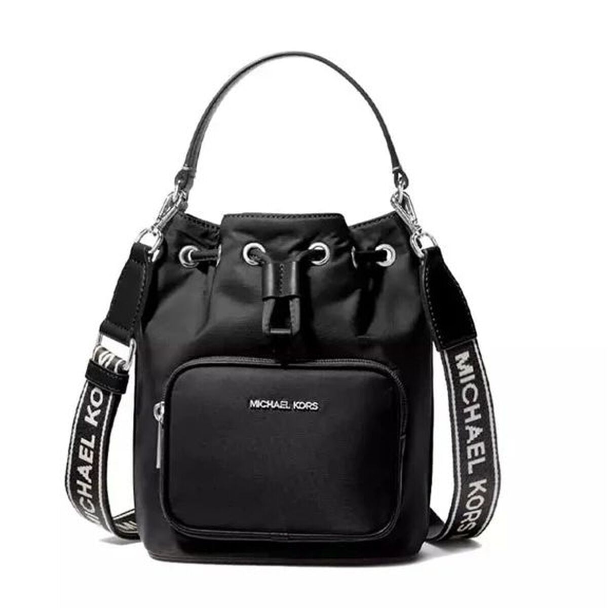 Michael Kors Axelväska Khai Atervunnen Nylon Svart