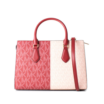 Michael Kors Handväska Sheila Metallblixtlas Rosa