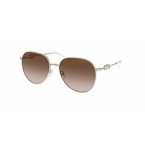 Michael Kors Solglasögon Dam Mk1128j123313 Morkbruna Polykarbonatlinser Guld