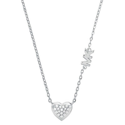 Michael Kors Halsband Dam Love Sterling Ikonisk