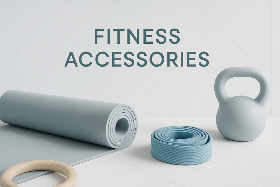 Nordic-inspired homepage banner for fitness accessories store