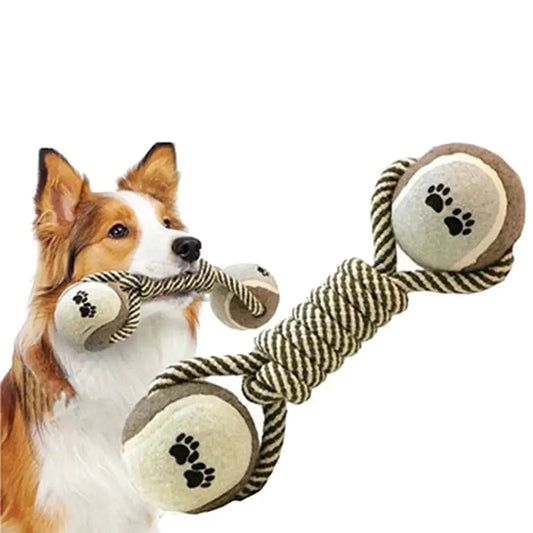 Rephantel Med Tennisbollar - Hundleksak