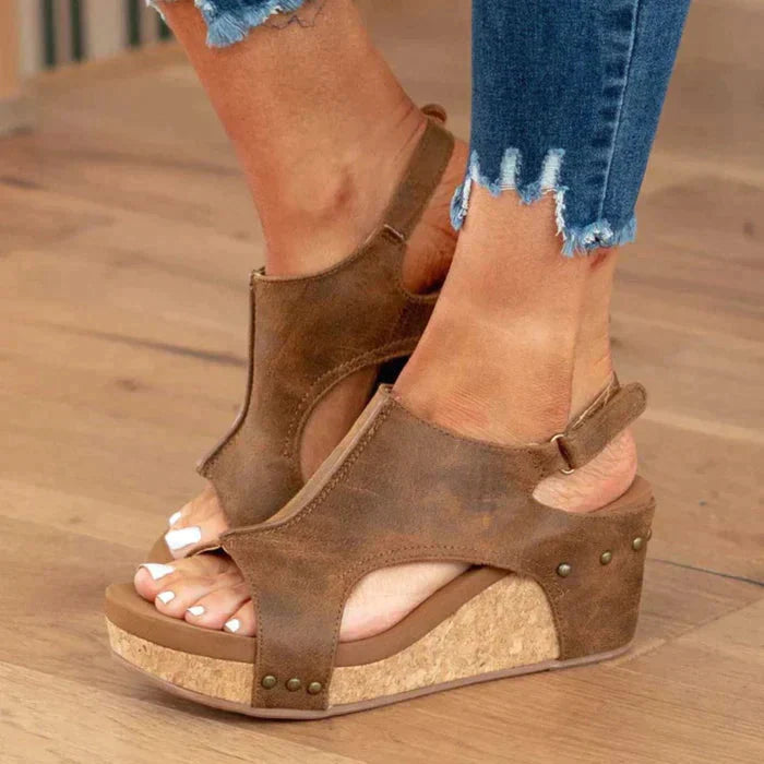 Sandaler med kilklack