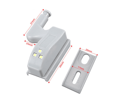 Smarta skåpsensor LED-lampor för gångjärn – 16-pack