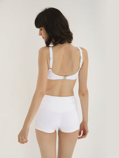 Structured Underwired Bra Top and Boyleg Swimsuit-2