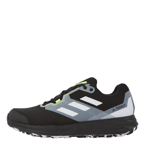 Terrex Two Flow Trail Running Shoes Core Black / Crystal White / Solar Yellow