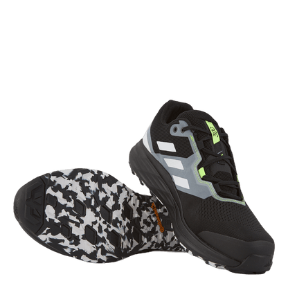 Terrex Two Flow Trail Running Shoes Core Black / Crystal White / Solar Yellow