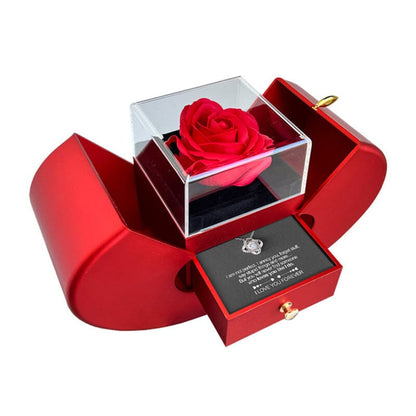 To My Love - Halsband - Med äkta ros - present till henne