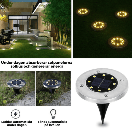 Trådlösa LED-solcellsträdgårdslampor - Skapa den perfekta atmosfären i din trädgård!