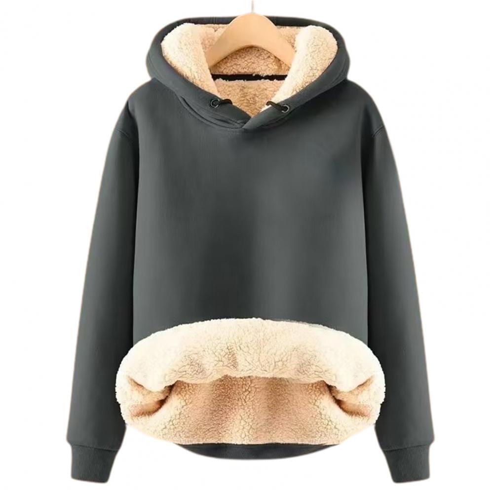 Varm Hoodie med Plysch