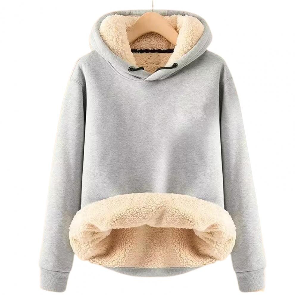 Varm Hoodie med Plysch