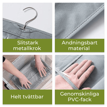 Vertikal väskförvaring