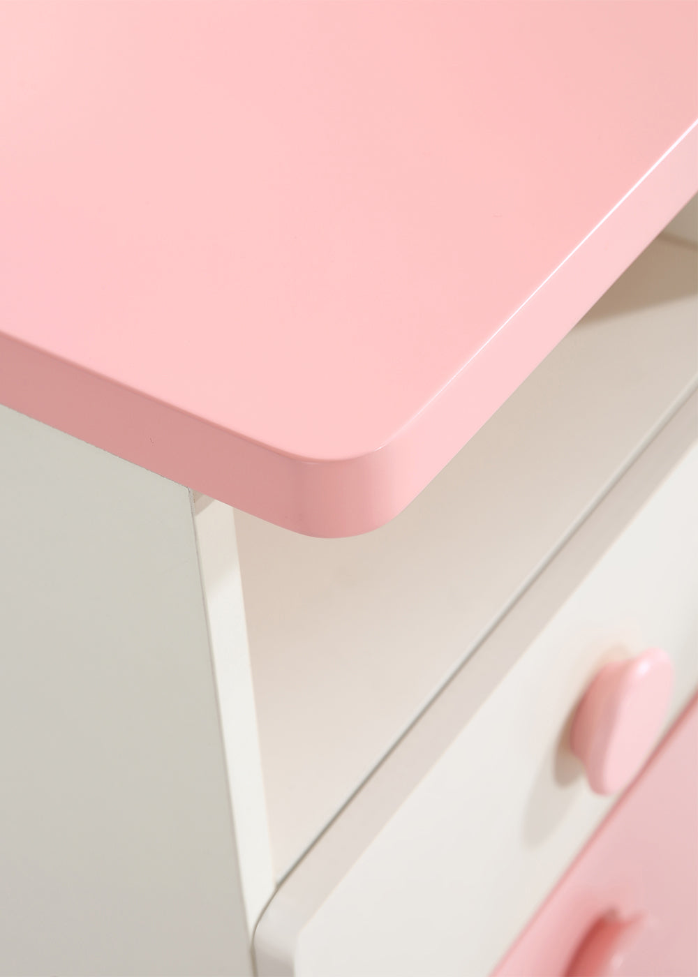 Whimsical Kitty Cat Tall Bookcase and Pink Study Table-3